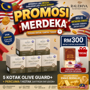 PAKEJ PREMIUM 5 kotak + x1 saffron (8.8 PROMO)