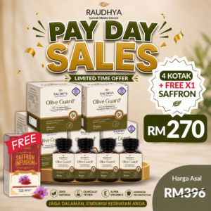 PAKEJ 4 KOTAK FREE 1 SAFFRON ( PAYDAY SALES )